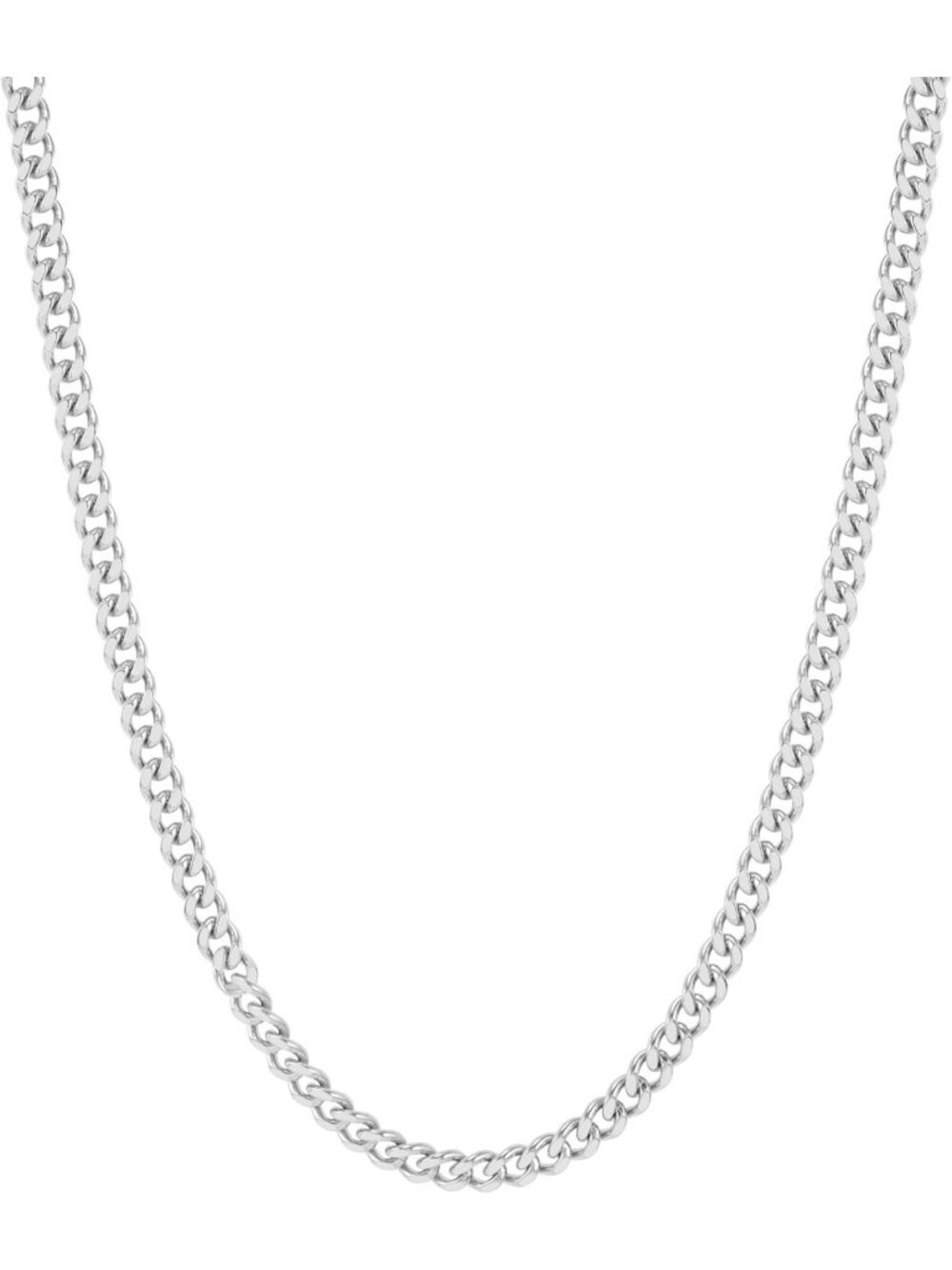 Stylish Stainless Steel Cuban Link Chain Necklace for Men - Durable & Trendy